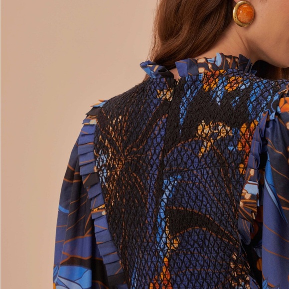 FARM RIO Black Pietra Floral Mini Dress - size Small - Picture 3 of 5